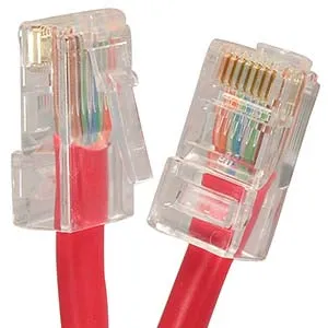 0.5Ft Cat6 UTP Ethernet Network Non Booted Cable Red