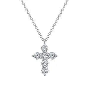 1.10ctw Diamond Cross Necklace