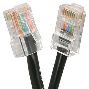 200Ft Cat5E UTP Ethernet Network Non Booted Cable Black