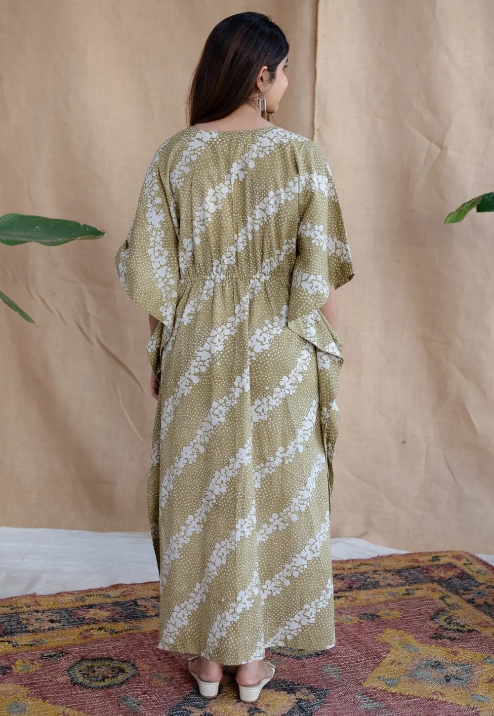 Aabha Batik Cotton Kaftan