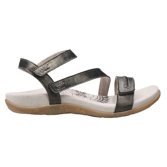 Aetrex Gabby Sandal - Pewter