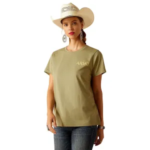 Ariat Women's Desert Scene T-Shirt - Oil Green