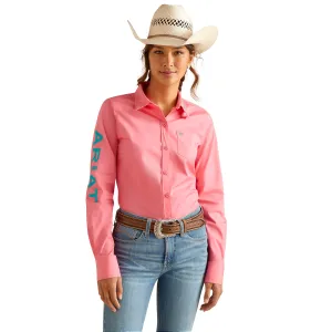 Ariat Women's Team Kirby Stretch Shirt - Camellia Rose