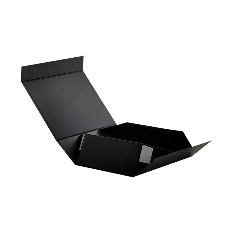 Black magnetic folding box