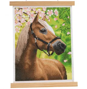 CAS-10L: Crystal Art 40*50cm Scroll Kit - HORSE