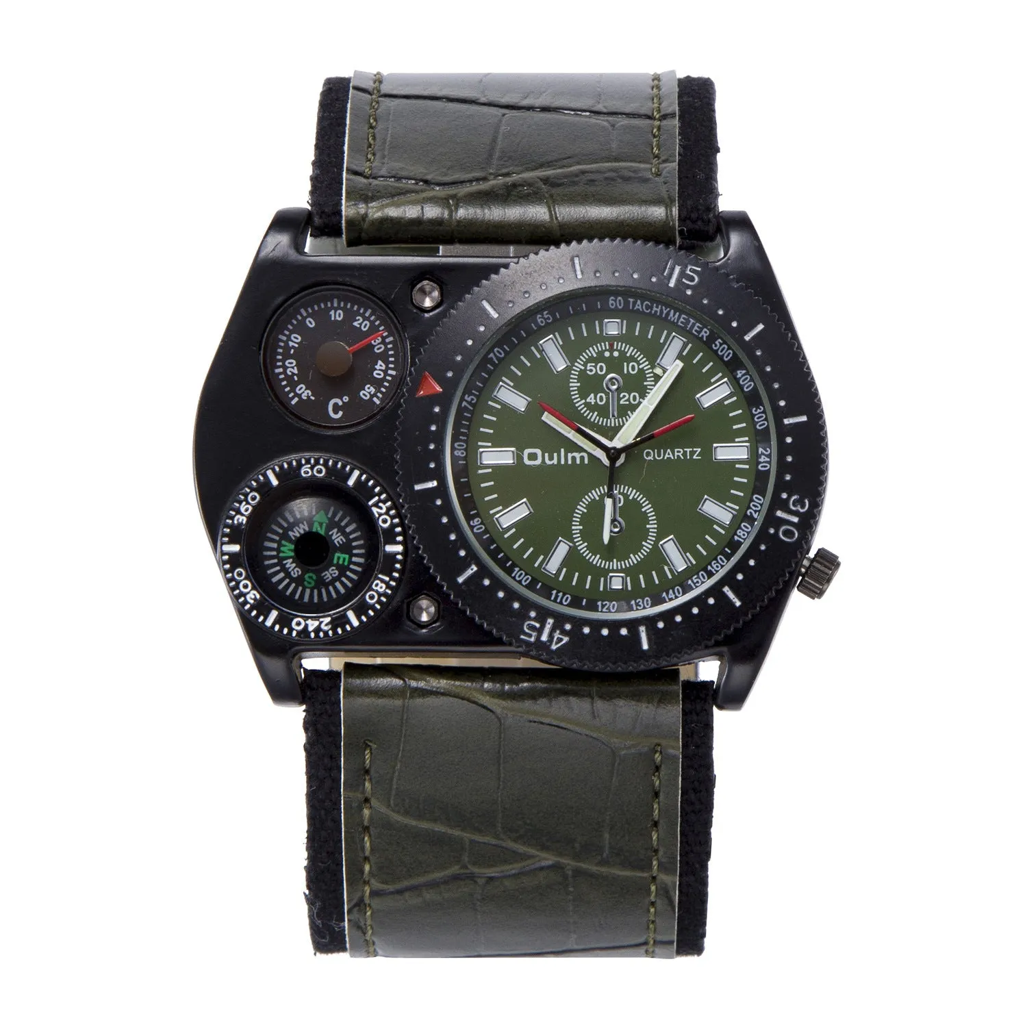 compass thermometer military watch