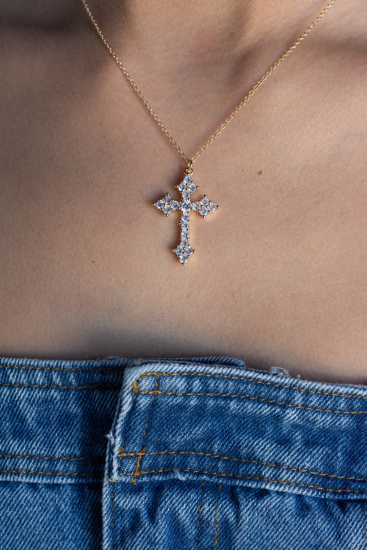 Cross Gold Necklace