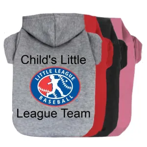 Custom Little League Team Logo Pet Hoodie