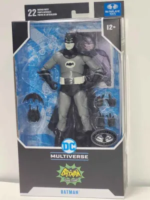 DC Multiverse Classic TV Series 1966 Batman Black and White Platinum 7 Inch Action Figure