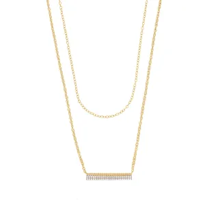 Double Stack Necklace in Gold