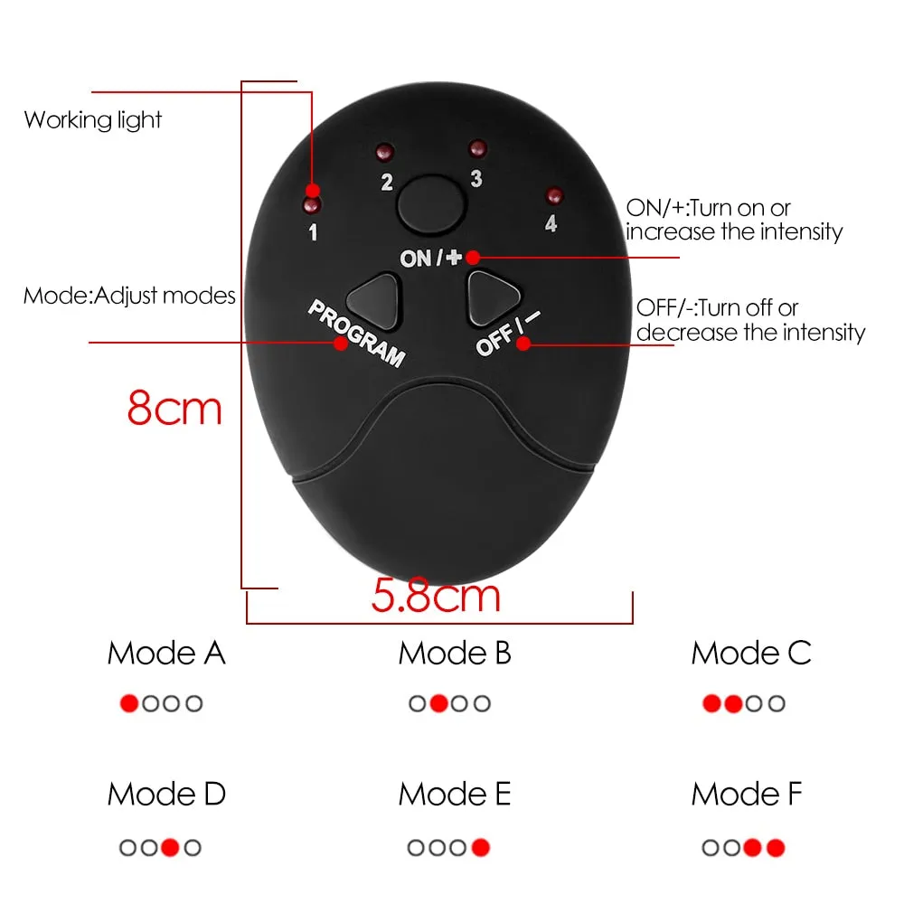 EMS Hip Muscle Stimulator Massager Abdominal Muscle Trainer Fitness Buttocks Arm Abdomen Trainer Losing Weight Lifting Massager