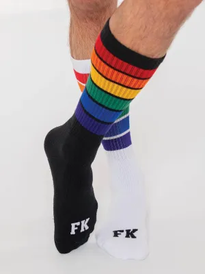 FK SPORT HIGH CALF RAINBOW SOCK