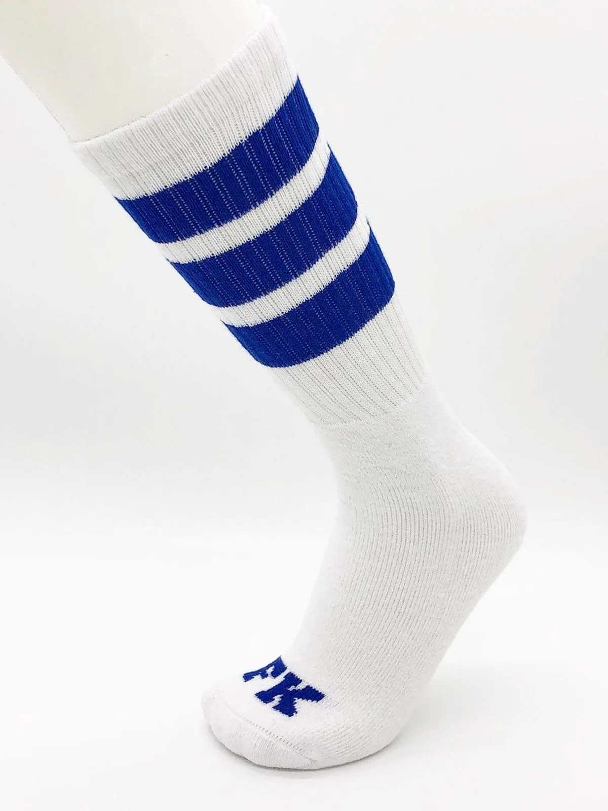 FK SPORT WHITE HIGH CALF TUBE SOCK