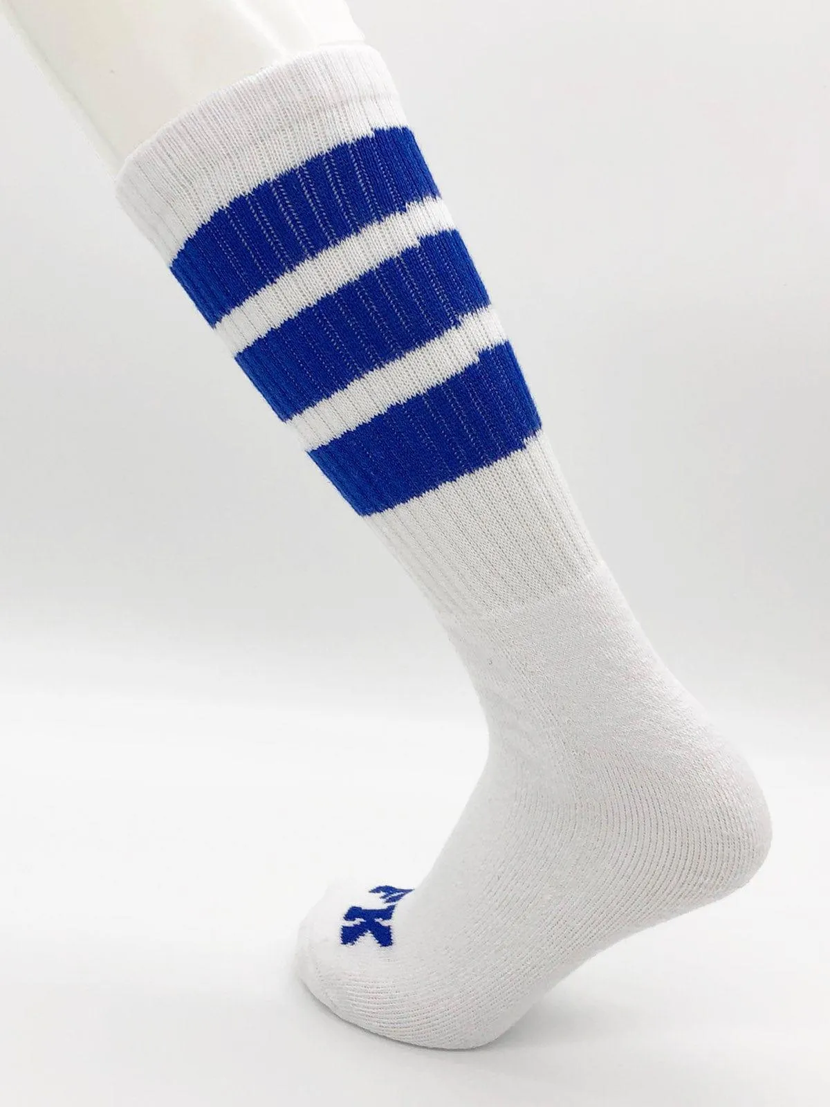 FK SPORT WHITE HIGH CALF TUBE SOCK