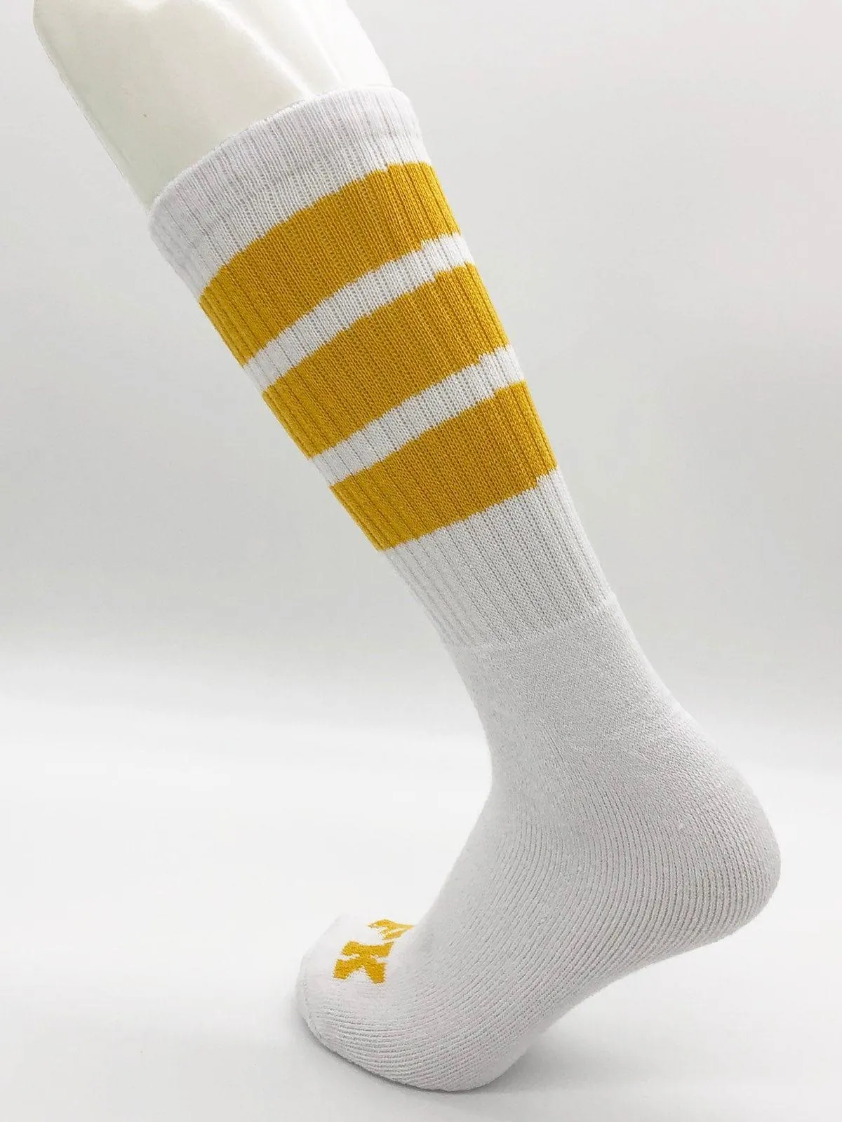 FK SPORT WHITE HIGH CALF TUBE SOCK