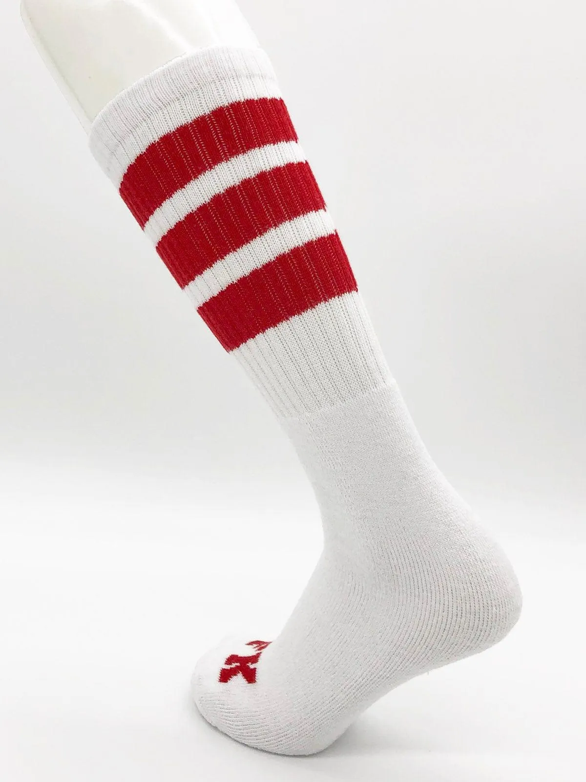 FK SPORT WHITE HIGH CALF TUBE SOCK