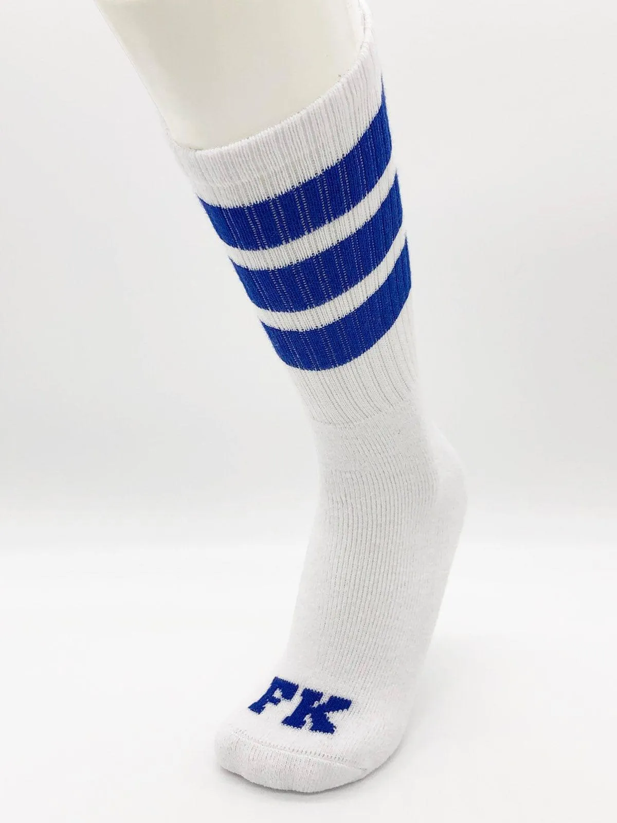 FK SPORT WHITE HIGH CALF TUBE SOCK