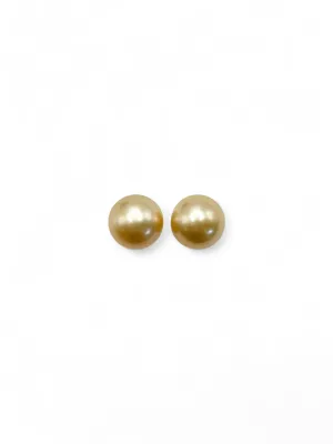 GOLDEN SOUTH SEA PEARL EARRINGS