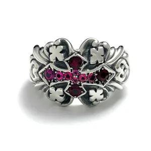 Gothic Ring with Stones