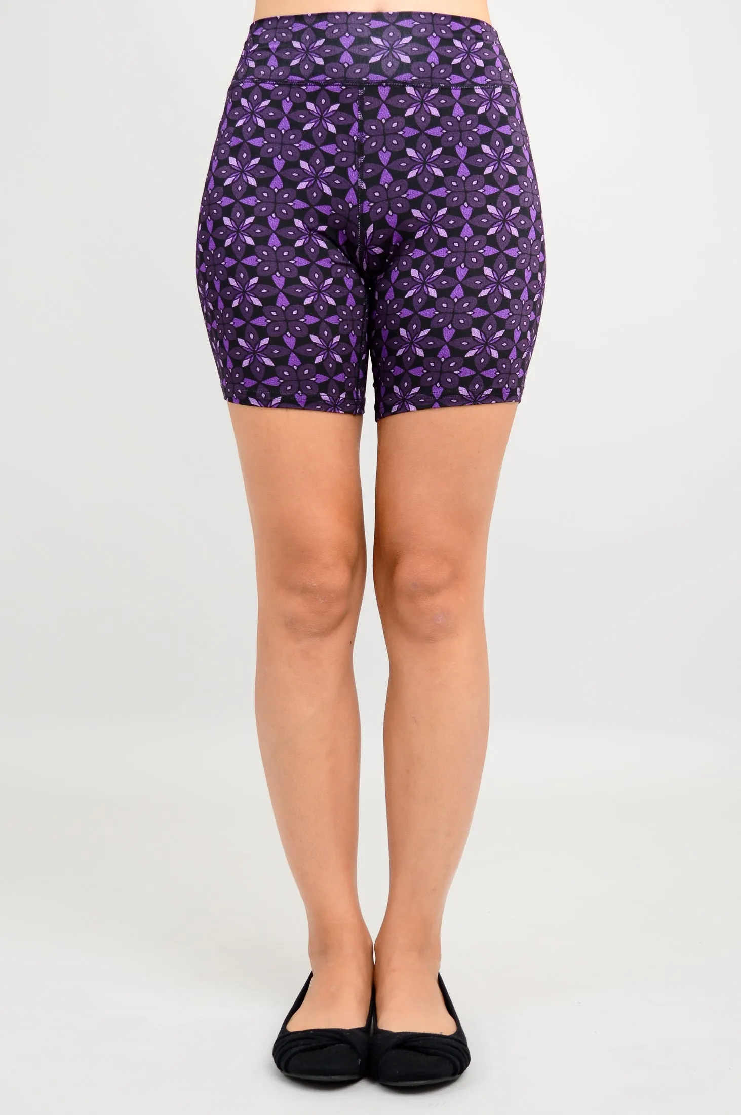 Hallie Shorts, Geo Flower, Bamboo