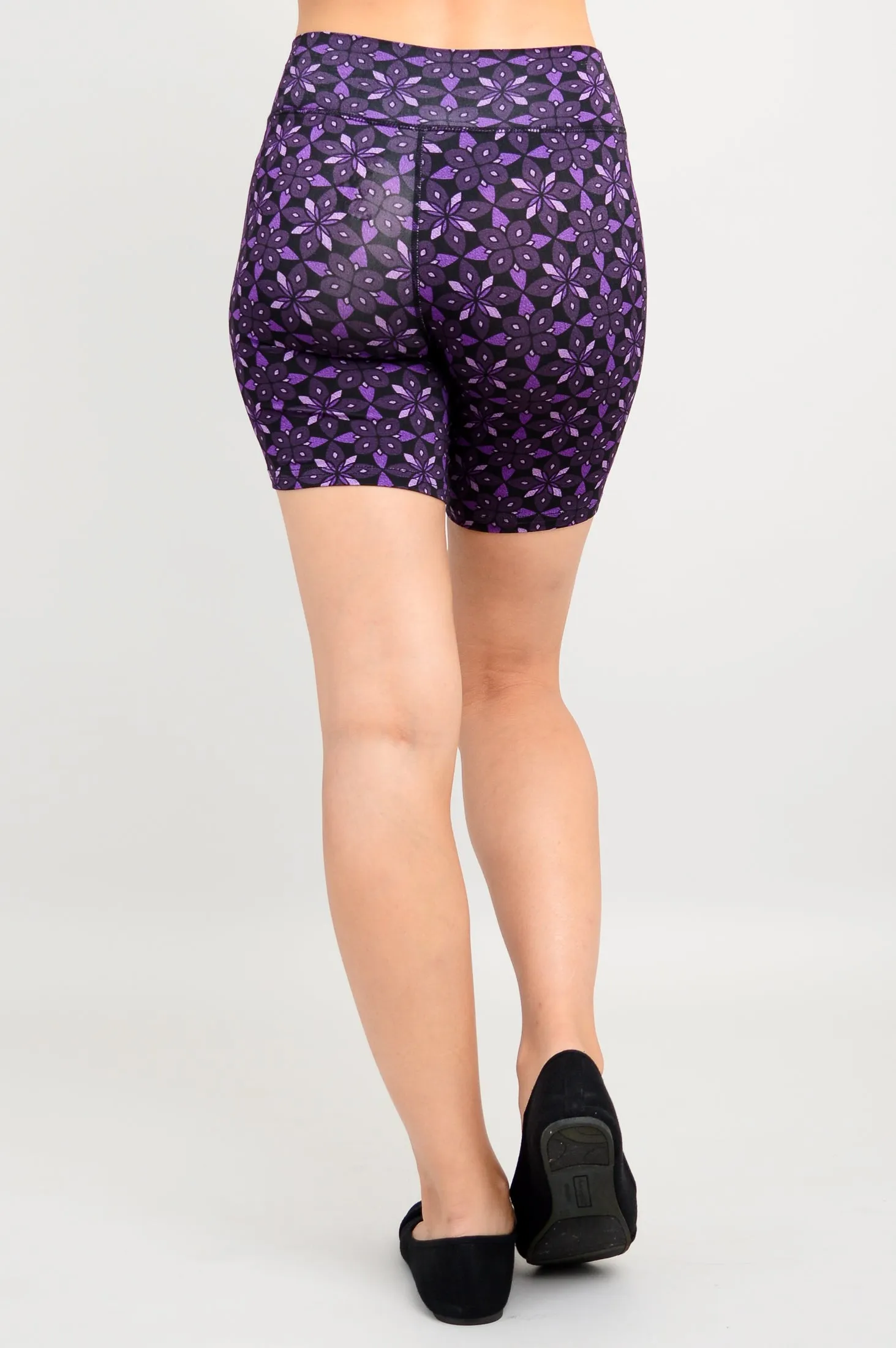 Hallie Shorts, Geo Flower, Bamboo