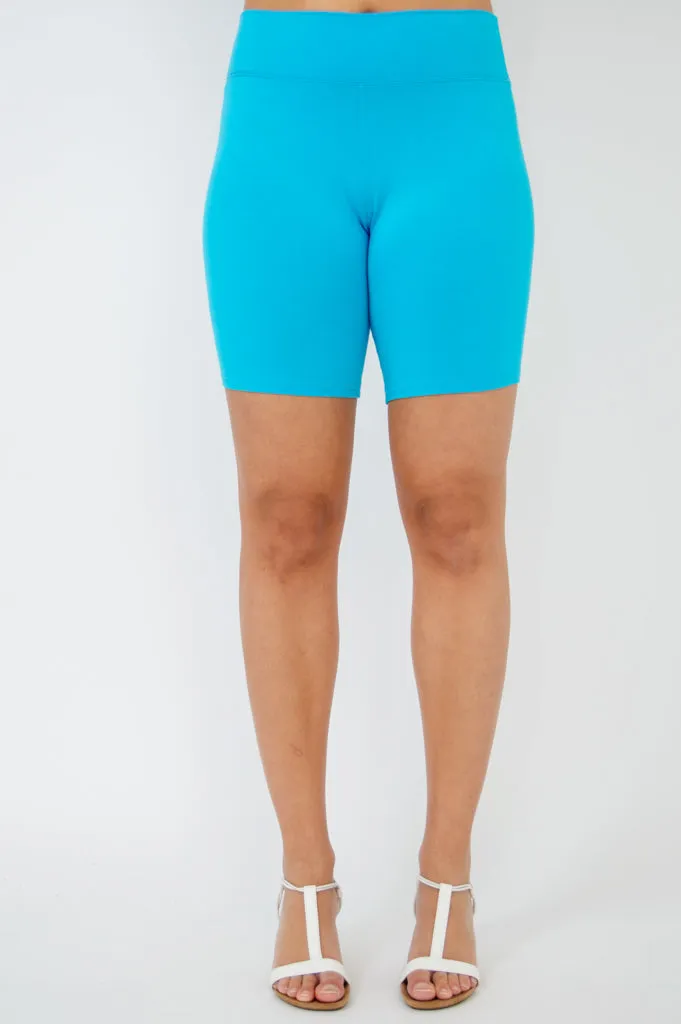 Hallie Shorts, Turquoise, Bamboo