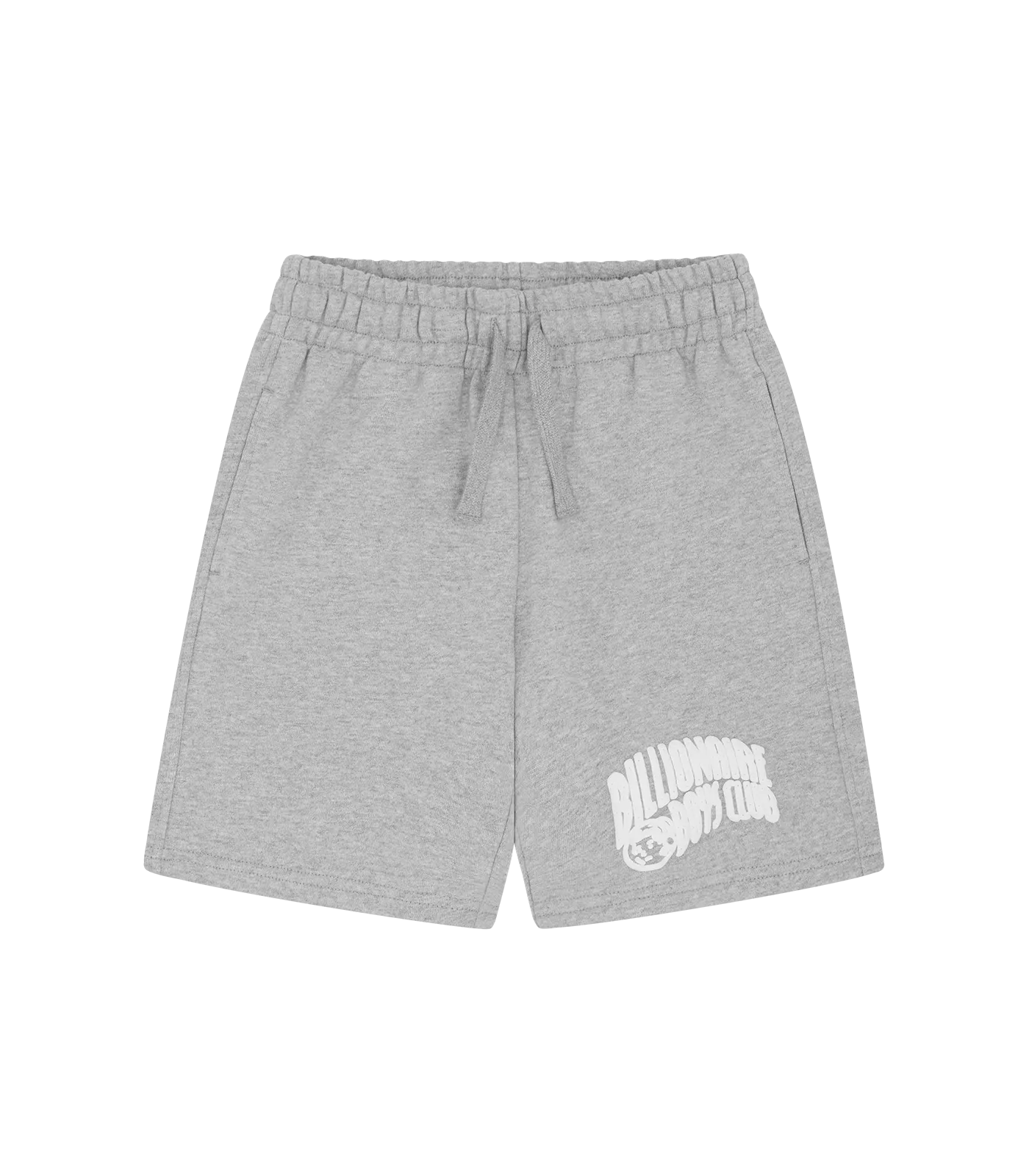 KIDS ARCH LOGO SHORTS - HEATHER GREY