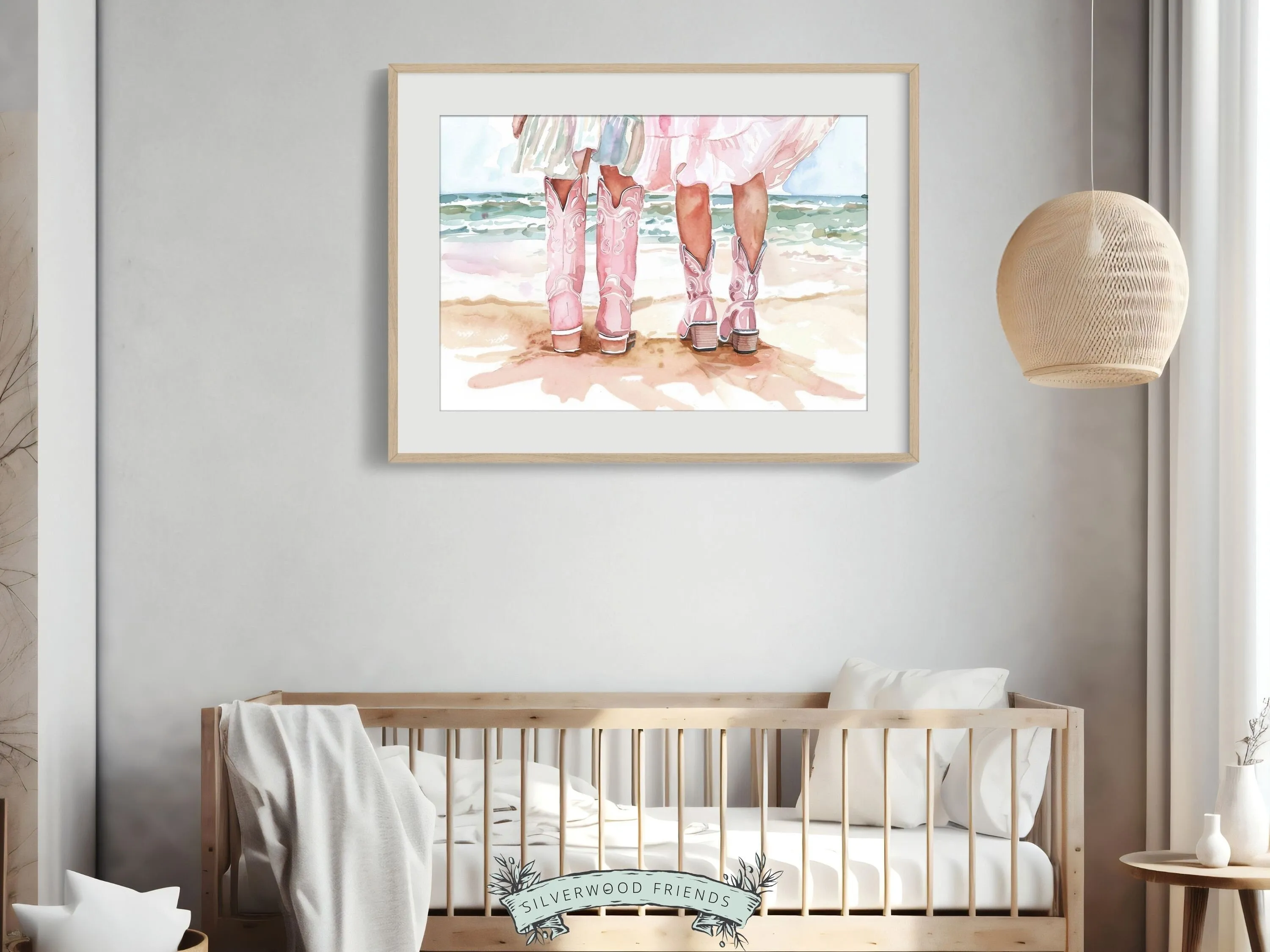 Little Coastal Cowgirl Nursery Print - 001