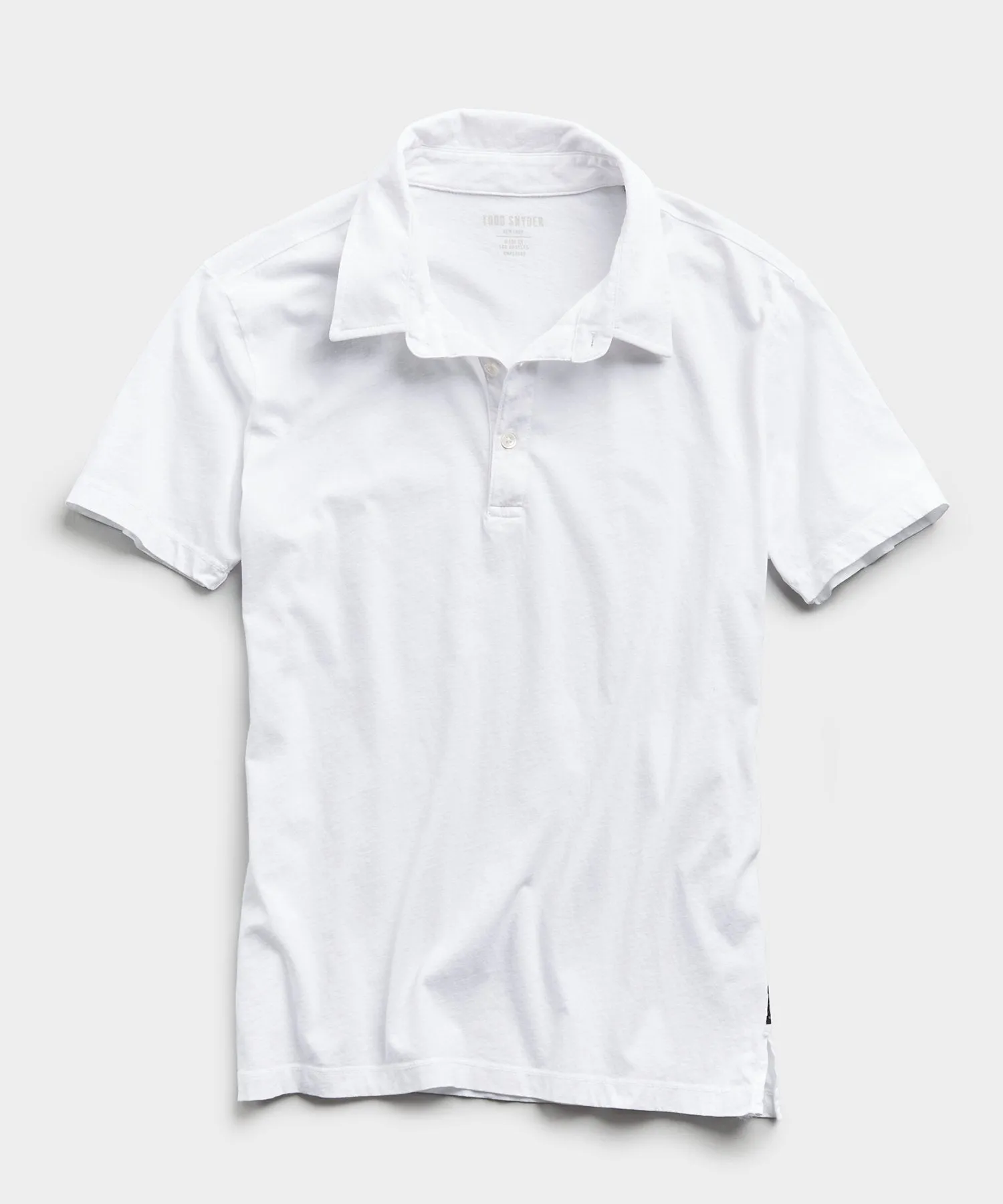 Made in L.A. Short Sleeve Jersey Polo in White