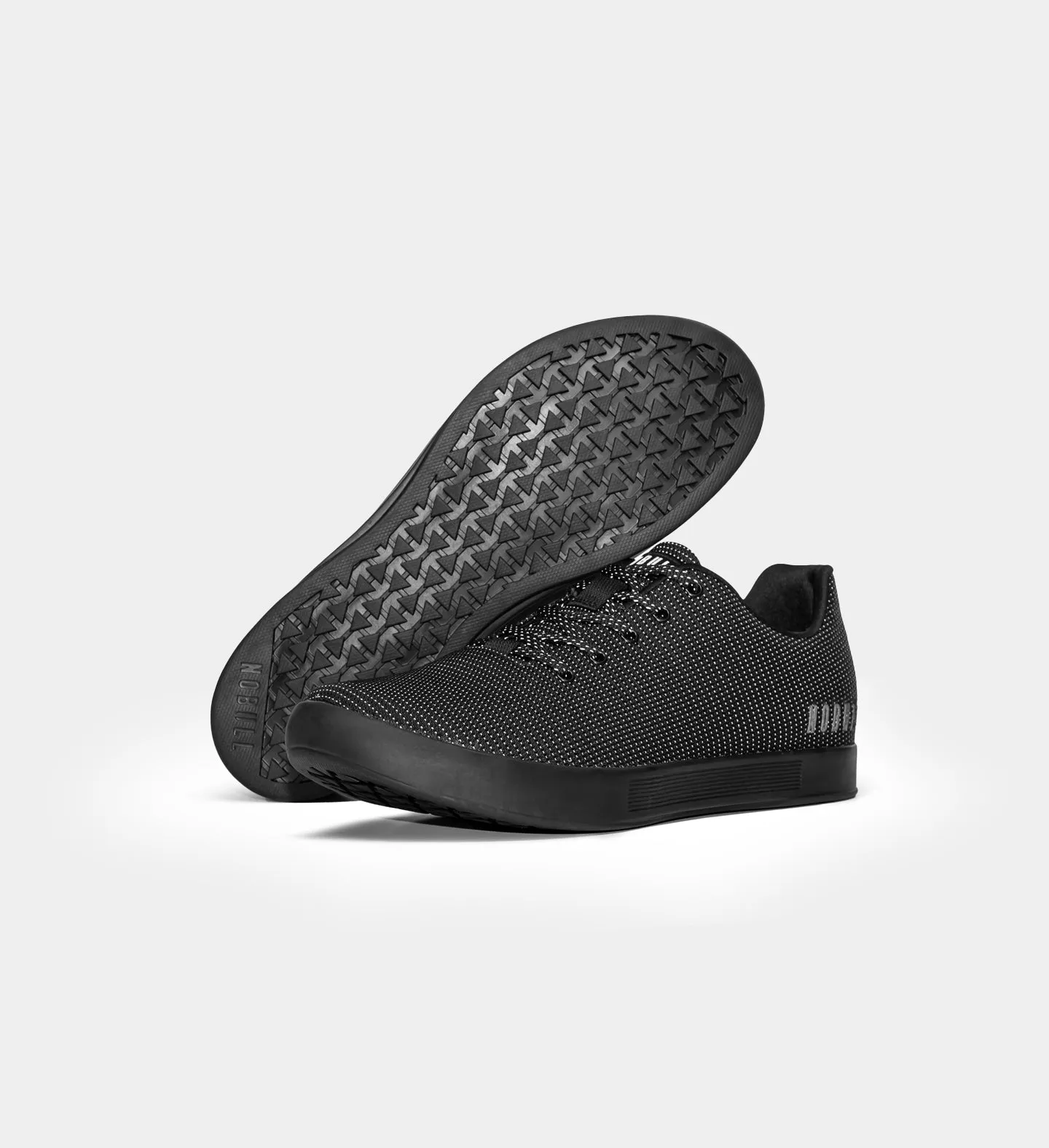 Men's Black Reflective Woven Cupsole Trainer