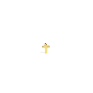 Mini Cross Gold Single Earring