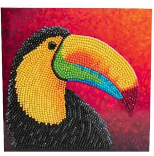 "Tropical Toucan" by Rachel Froud Crystal Art Card 18x18cm