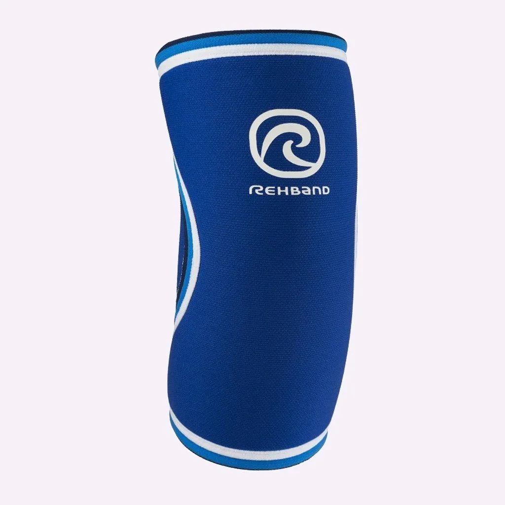 Rehband RX Original Elbow Sleeve - 5mm - Blue - SINGLE