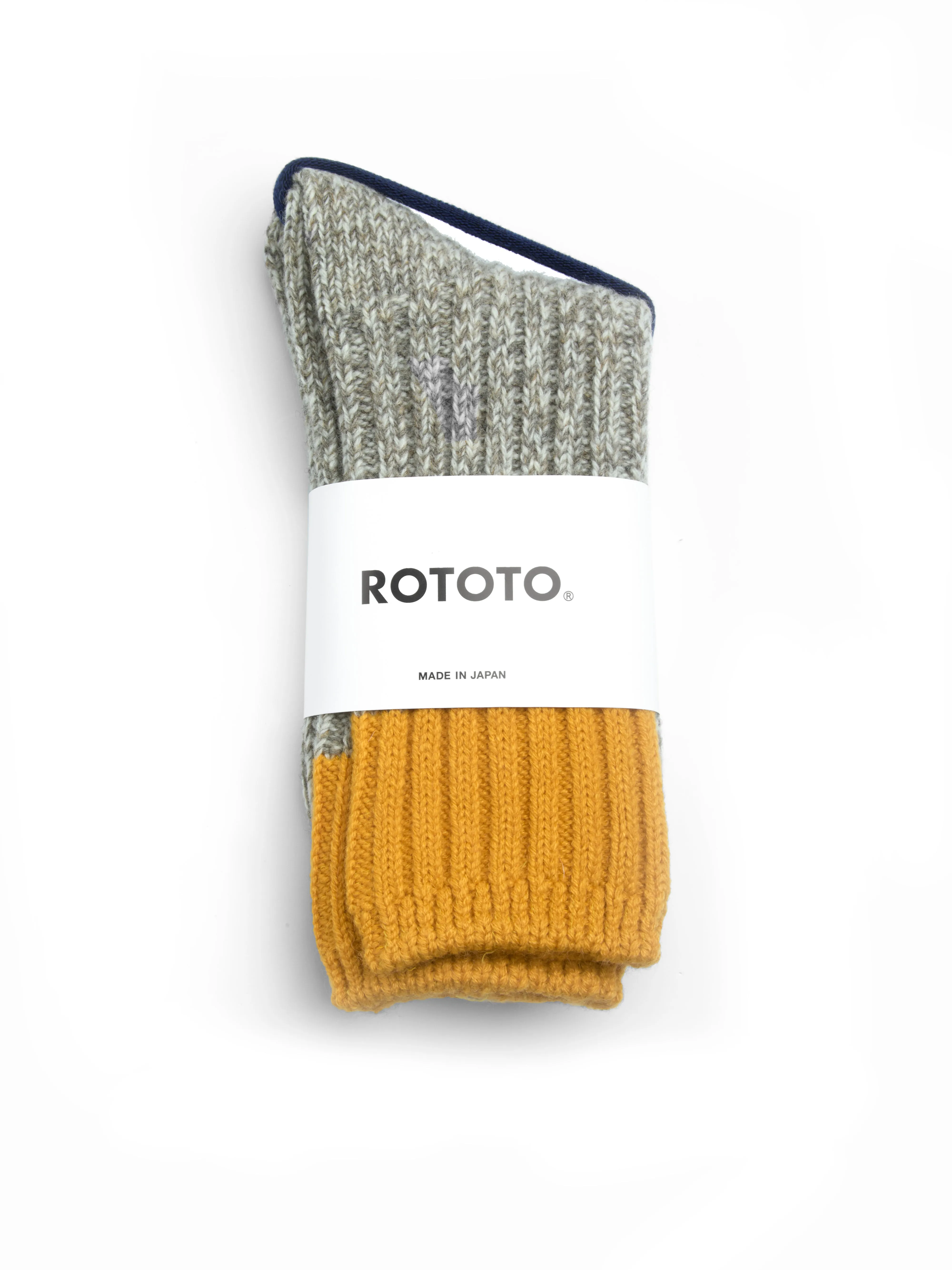 Ro To To Merino Wool Ragg Sock Yellow