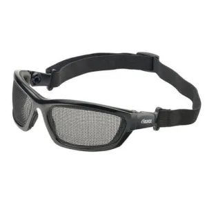 Safety Glasses - Black Stainless Steel Mesh Lens