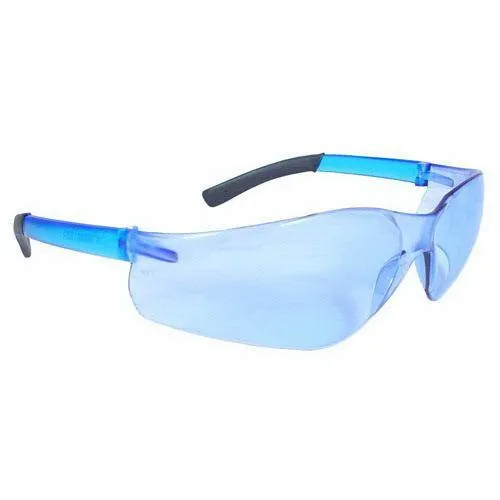 Safety Glasses, Light Blue Polycarbonate