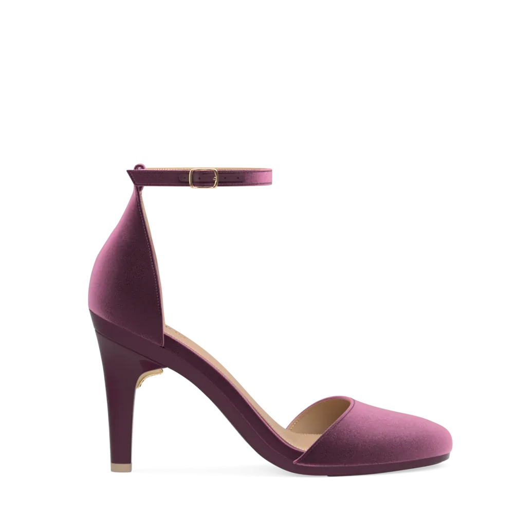 The Jocelyn - Sugar Plum Velvet 4 Stiletto