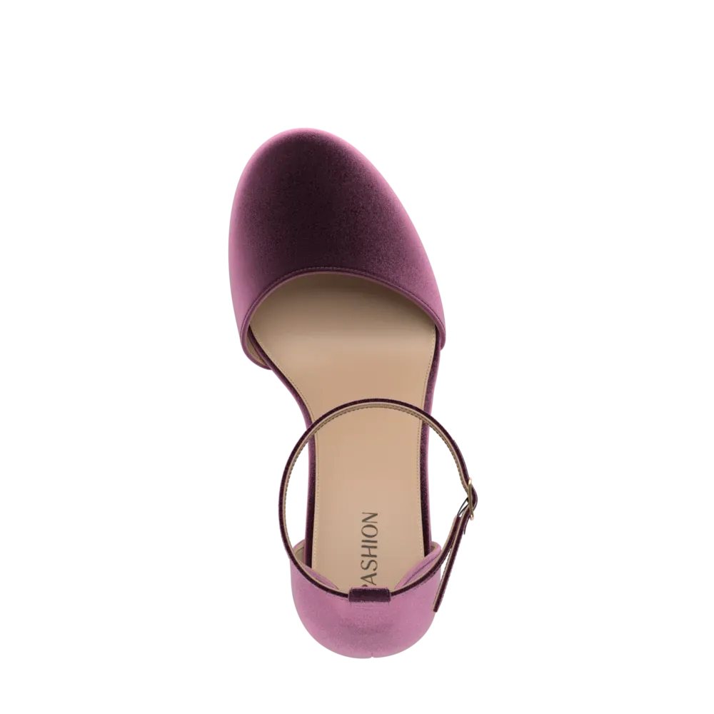 The Jocelyn - Sugar Plum Velvet 4 Stiletto